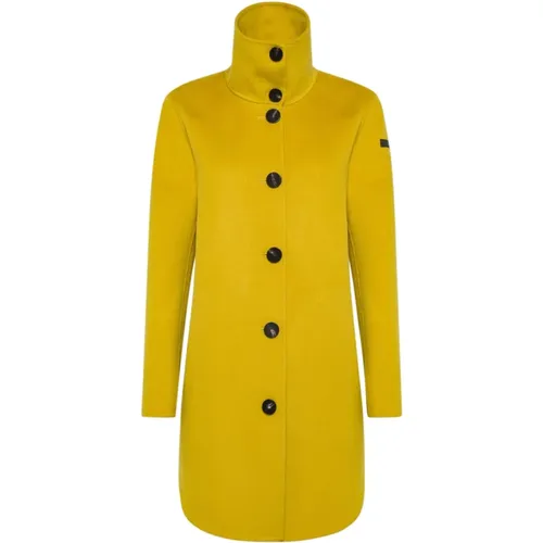 Gelber Synthetischer Mantel für Damen - RRD - Modalova