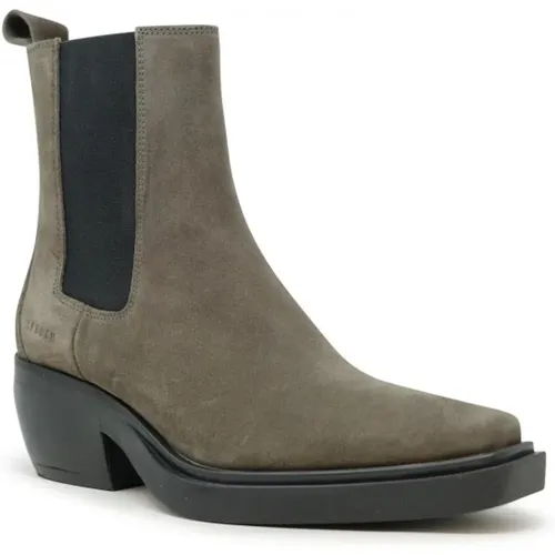 Graue Wildleder Stiefeletten Fw24 Stil , Damen, Größe: 37 EU - Copenhagen Shoes - Modalova