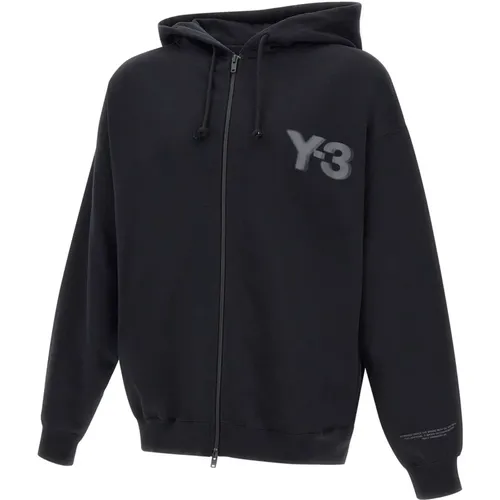 Schwarzer Baumwoll-Kapuzenpullover mit Bestickten Logos - A-COLD-WALL - Modalova