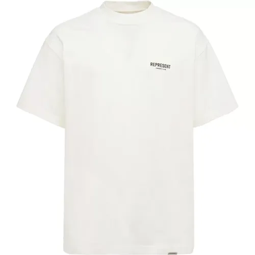 T-Shirt mit Logo-Print aus Baumwolle , Herren, Größe: M - Represent - Modalova