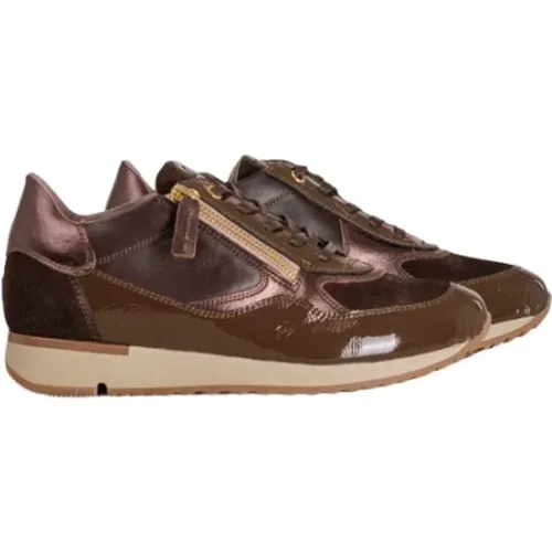 Chunky Sole Sneaker with Zipper and Lace Closure , male, Sizes: 4 UK, 6 UK, 7 UK - DL Sport - Modalova