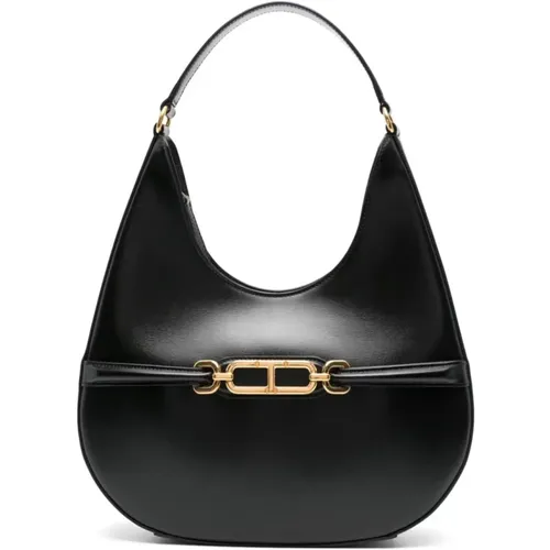 Shoulder Bag with Gold Logo , female, Sizes: ONE SIZE - Tom Ford - Modalova