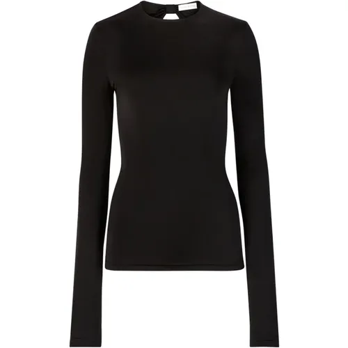 Schwarzes Rückenfreies Jersey-Top - Nina Ricci - Modalova