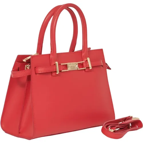 Rote Lady Bag mit Goldenen Details - Marc Ellis - Modalova