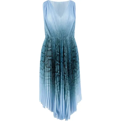 Ärmelloses Kleid mit Python-Print - Ermanno Scervino - Modalova