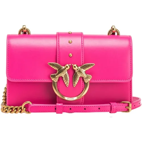 Studded Leather Mini Love Bag Pinko - pinko - Modalova