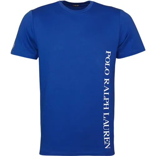 T-Shirt Pyjamashirt mit Rundhalsausschnitt Logo-Verzierungen , Herren, Größe: L - Ralph Lauren - Modalova