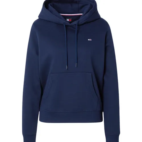 Blauer Kapuzenpullover mit Kordelzug - Tommy Hilfiger - Modalova