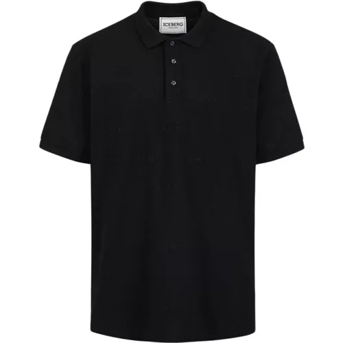 Polo Shirt All Over Print , male, Sizes: S, 4XL, L, 2XL, XL - Iceberg - Modalova
