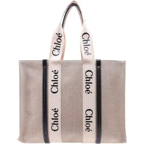 Leather Shoulder Bag Without Closure , female, Sizes: ONE SIZE - Chloé - Modalova