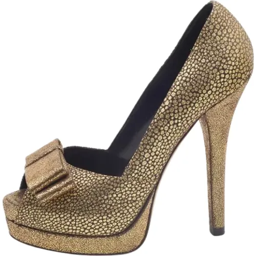 Pre-owned Stoff heels , Damen, Größe: 37 1/2 EU - Fendi Vintage - Modalova