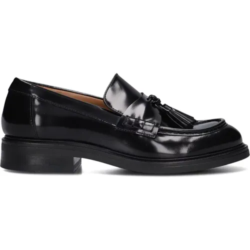 Schwarze Lederloafer Stilvoll Bequem , Damen, Größe: 40 EU - Billi Bi - Modalova