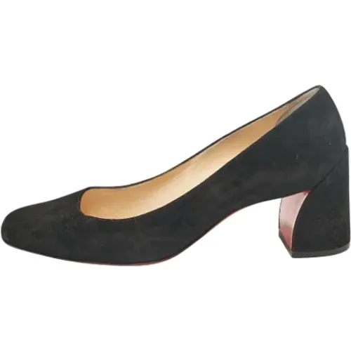 Pre-owned Suede heels , female, Sizes: 6 UK - Christian Louboutin Pre-owned - Modalova