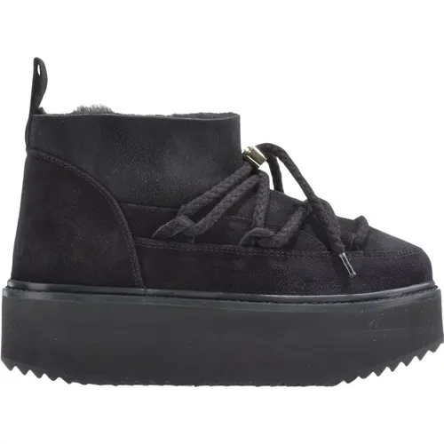 Schwarzer Classic Low Platform Sneaker , Damen, Größe: 38 EU - Inuikii - Modalova