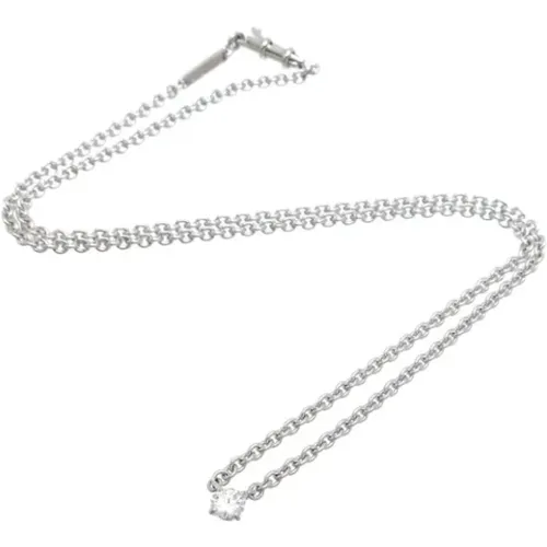 Pre-owned White Gold necklaces , female, Sizes: ONE SIZE - Cartier Vintage - Modalova