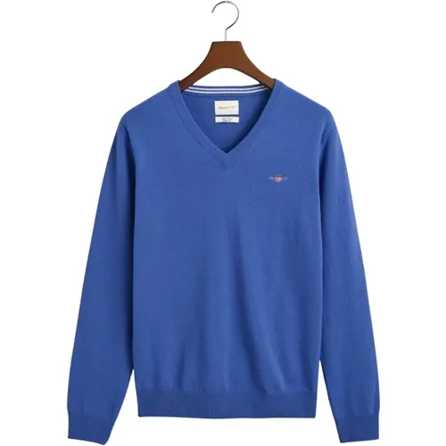 Ultrafeiner Lambswool V-Ausschnitt Pullover - Gant - Modalova