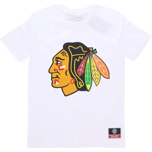 NHL Team Logo Tee Chibla , male, Sizes: S, L, M, XL - Mitchell & Ness - Modalova