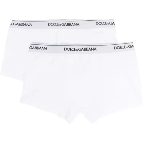 Logo Waistband 2 Pack Boxers , male, Sizes: L, M, S - Dolce & Gabbana - Modalova