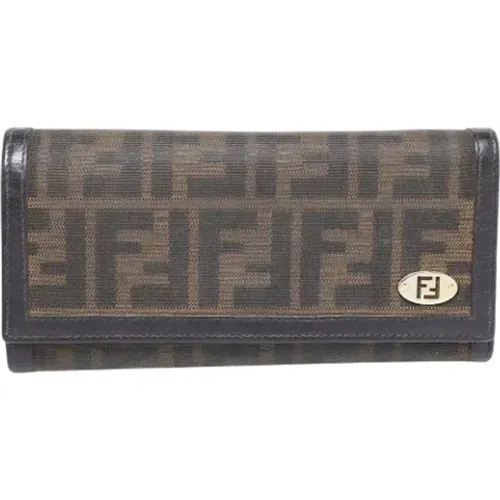 Pre-owned Canvas wallets , female, Sizes: ONE SIZE - Fendi Vintage - Modalova