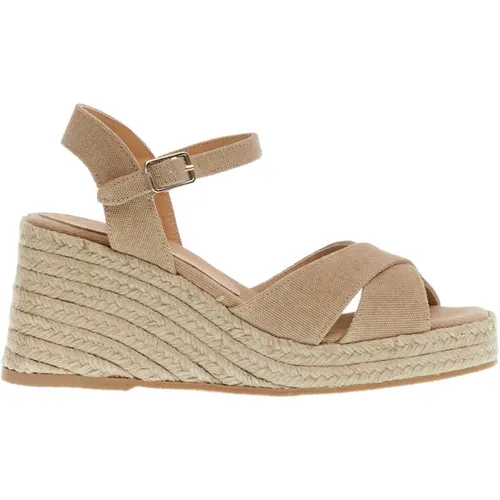 Cross Fabric Wedge Espadrille , female, Sizes: 4 UK, 7 UK, 2 UK - Castañer - Modalova