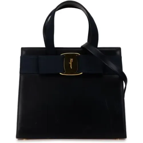 Pre-owned Leder Handtaschen , Damen, Größe: ONE Size - Salvatore Ferragamo Pre-owned - Modalova