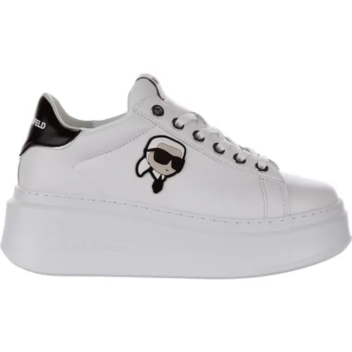 Black Leather Trainers Women , female, Sizes: 5 UK, 8 UK, 6 UK, 4 UK, 2 UK, 3 UK, 7 UK - Karl Lagerfeld - Modalova