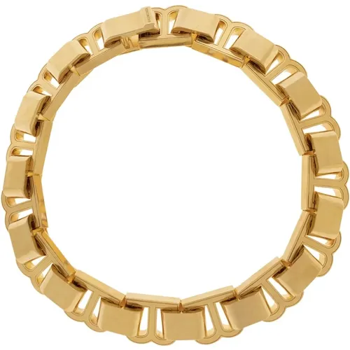 Brass choker with logo Balenciaga - Balenciaga - Modalova