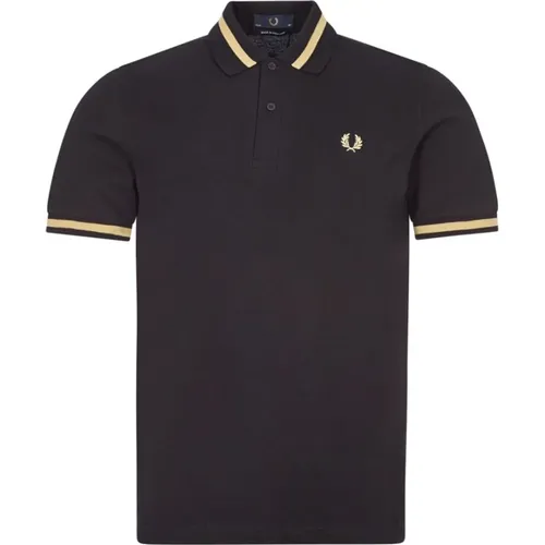 Original Single Tipped Polo in Schwarz/Champagner - Fred Perry - Modalova