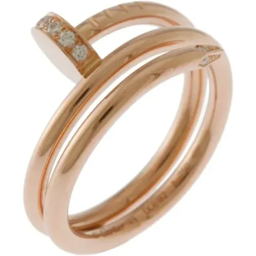 Pre-owned Rose Gold rings , female, Sizes: ONE SIZE - Cartier Vintage - Modalova