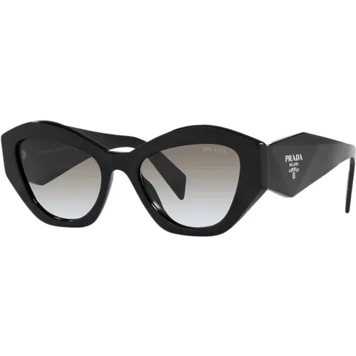 Oval Sunglasses with Iconic Logo , female, Sizes: 53 MM - Prada - Modalova