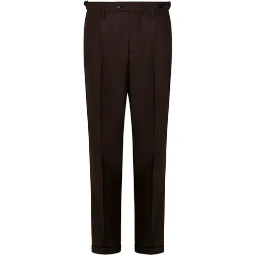 Wool Slim Fit Trousers , male, Sizes: W36, W38, W31, W32, W33, W34, W35, W40 - Michael Coal - Modalova