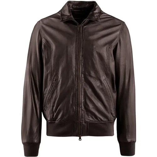 Chel Leather Jacket , male, Sizes: 3XL - BomBoogie - Modalova