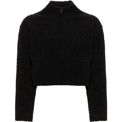 Schwarzer Sportpullover , Damen, Größe: XS - Calvin Klein - Modalova