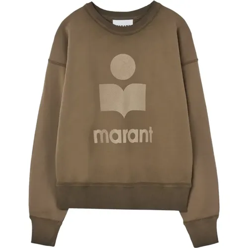 Grüner Logopullover , Damen, Größe: S - Isabel marant - Modalova