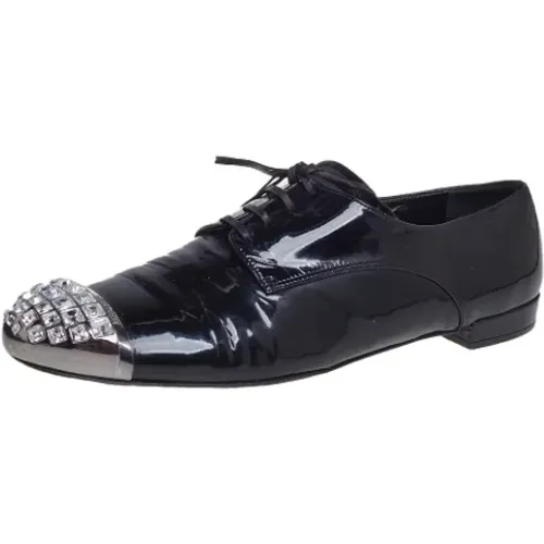 Pre-owned Leather flats , female, Sizes: 7 UK - Miu Miu Pre-owned - Modalova