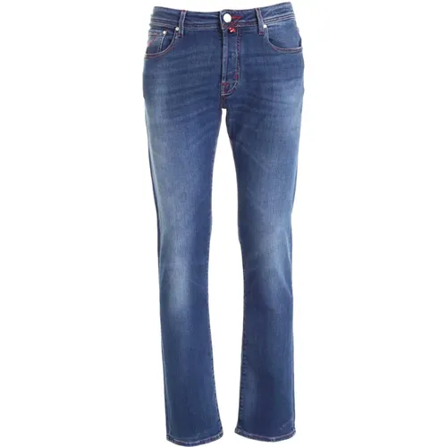 Comfort Blu Slim-fit Jeans , male, Sizes: W36 - Jacob Cohën - Modalova