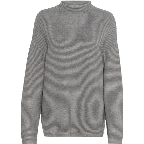 Boxy Pullover Strick Medium Grey Melange , Damen, Größe: 2XS - InWear - Modalova