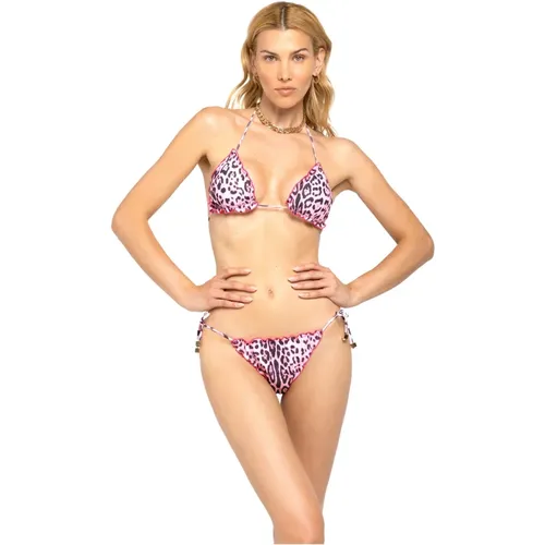 Pretty Leo Triangel Bikini Set , Damen, Größe: M/L - 4Giveness - Modalova