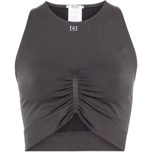 Top Grey , female, Sizes: S - Wolford - Modalova