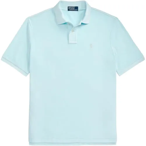 Blaues Poloshirt , Herren, Größe: M - Ralph Lauren - Modalova