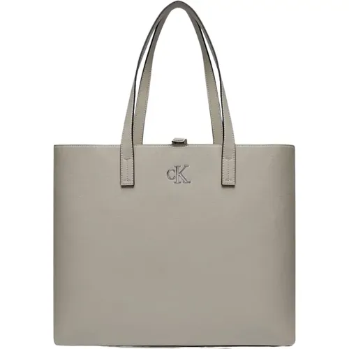 Monogram Shopper Bag , female, Sizes: ONE SIZE - Calvin Klein Jeans - Modalova