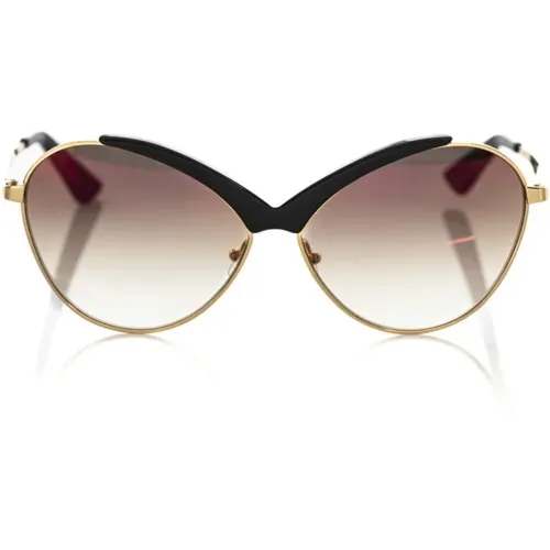 Leather Sunglasses , female, Sizes: ONE SIZE - Frankie Morello - Modalova