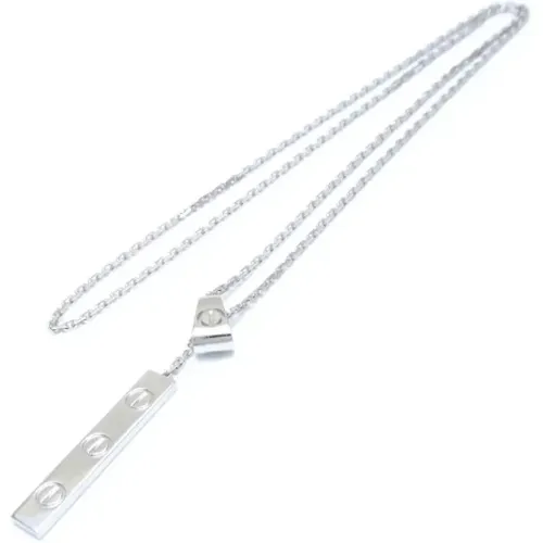 Pre-owned Metal necklaces , female, Sizes: ONE SIZE - Cartier Vintage - Modalova