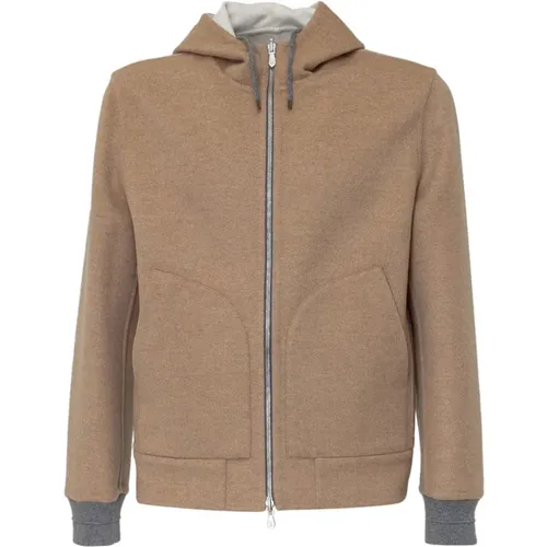 Luxurious Cashmere Hooded Jacket , male, Sizes: XL - BRUNELLO CUCINELLI - Modalova