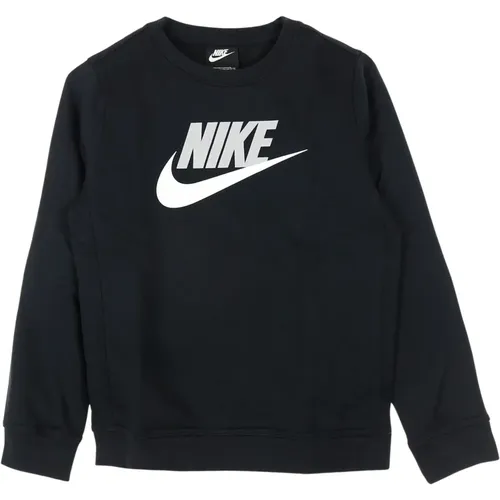 Sportswear Crewneck Sweatshirt Hybrid Crew Schwarz , Herren, Größe: L - Nike - Modalova