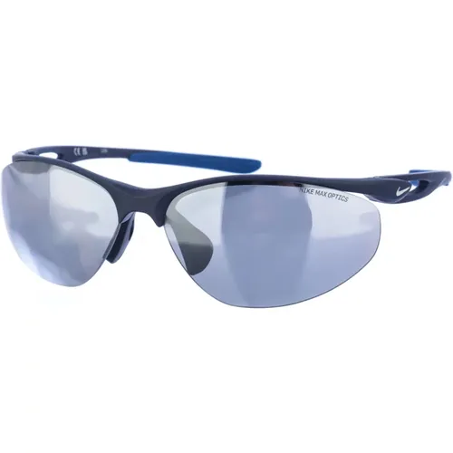 Rectangular Acetate Sunglasses with UV Protection , male, Sizes: ONE SIZE - Nike - Modalova