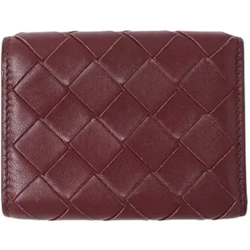 Pre-owned Burgundy Leather Bottega Veneta Wallet , female, Sizes: ONE SIZE - Bottega Veneta Vintage - Modalova