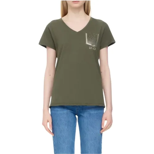 Classic T-Shirt , female, Sizes: XS, S, L - Liu Jo - Modalova