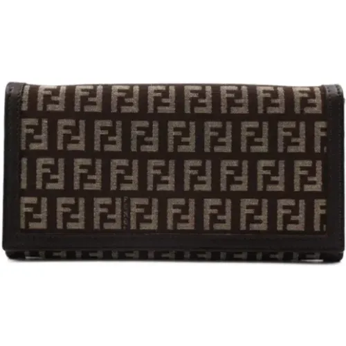 Pre-owned Canvas wallets , female, Sizes: ONE SIZE - Fendi Vintage - Modalova