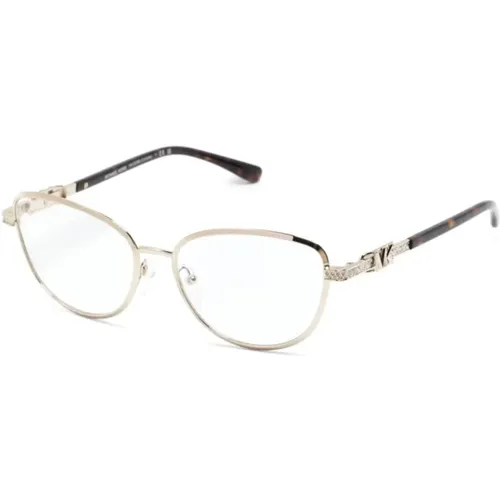Goldene Optische Brille Stilvoll und vielseitig , Damen, Größe: 55 MM - Michael Kors - Modalova